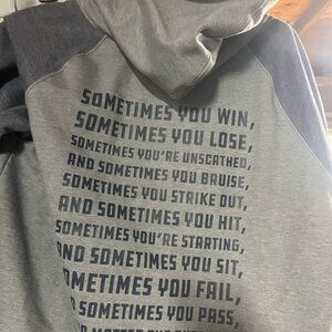 Men’s medium hoodie sweater. Pullover baseballlism .